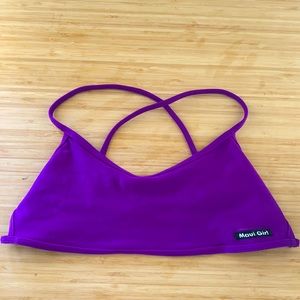 Maui Girl Surf Top in Deep Purple
